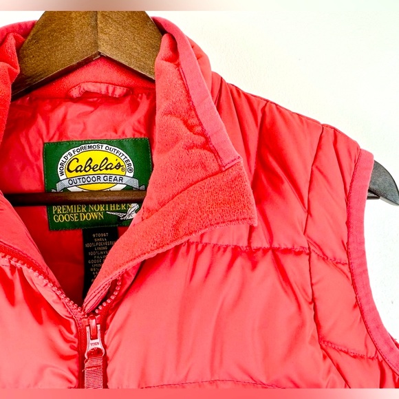 Cabela's Cinnaberry Goose Down 650 Fill Zipper Puffer Vest - Size S Regular - Picture 1 of 6